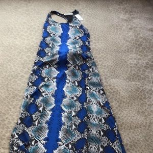 Bnwt Maxi S blue lined snakeskin